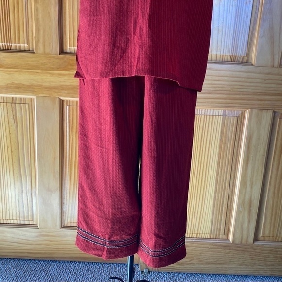 Vintage Napa Valley Cropped Pant Set Red Size S/M - Picture 8 of 16